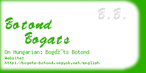 botond bogats business card